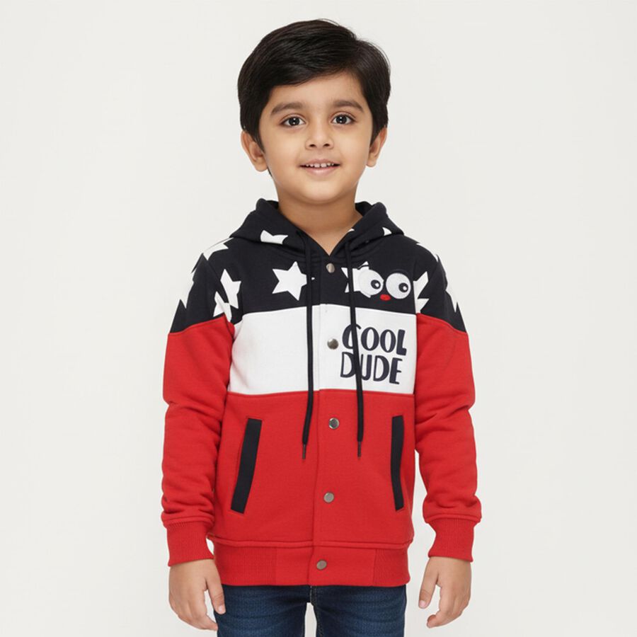 Boys' Sweatshirt, Red, large image number null