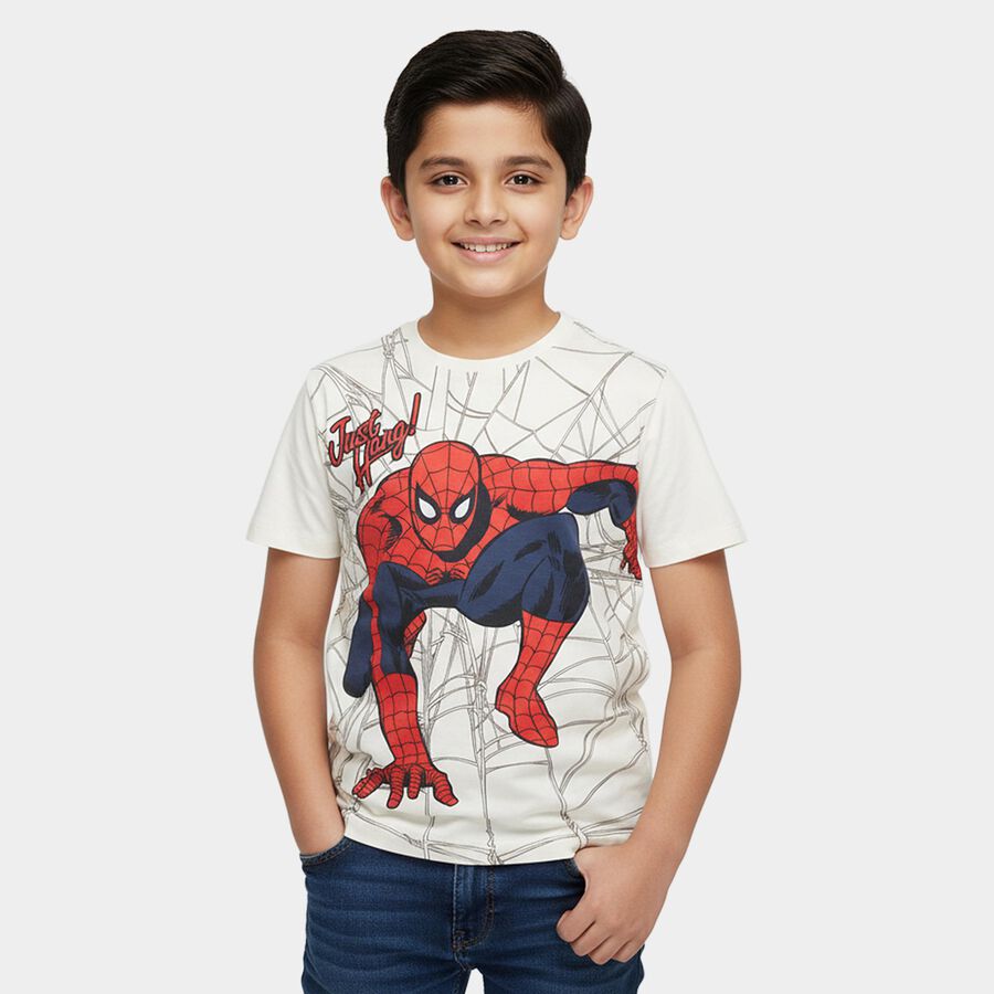 Boys' Half Sleeves T-Shirt, गहरा पीला, large