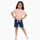 Girls' T-Shirt, पीच, small
