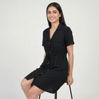 Women's Black High Neck Ribbed Bodycon Dress, Black, small