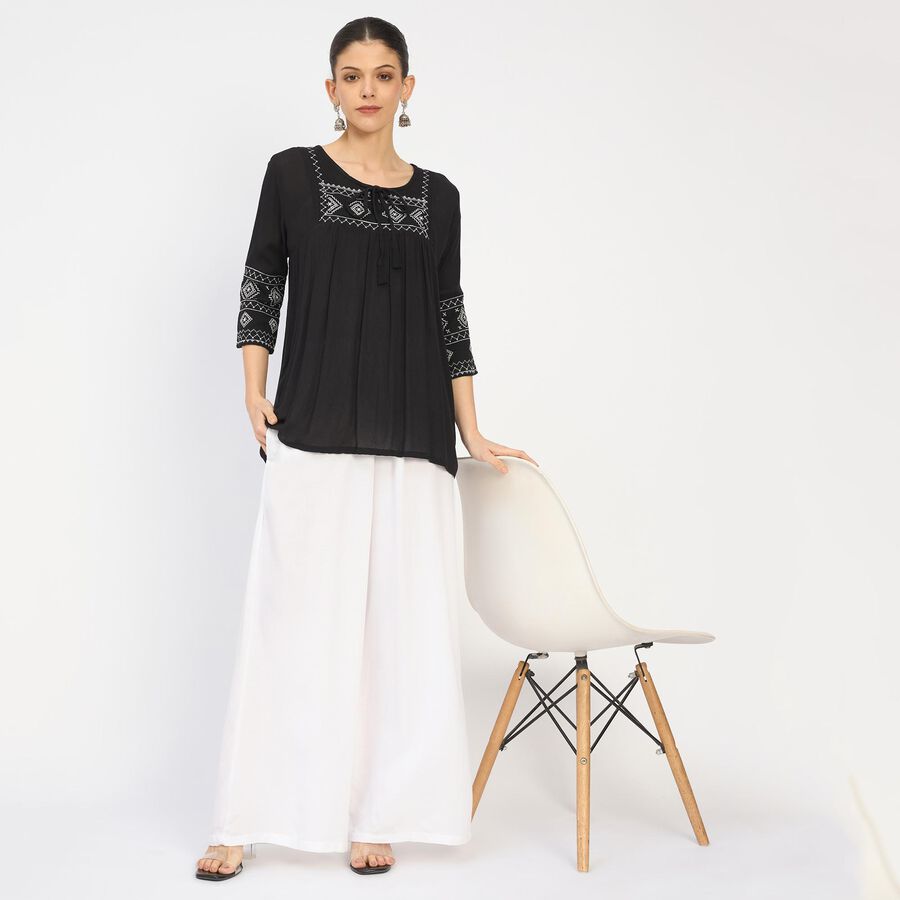Ladies' Palazzos, White, large image number null