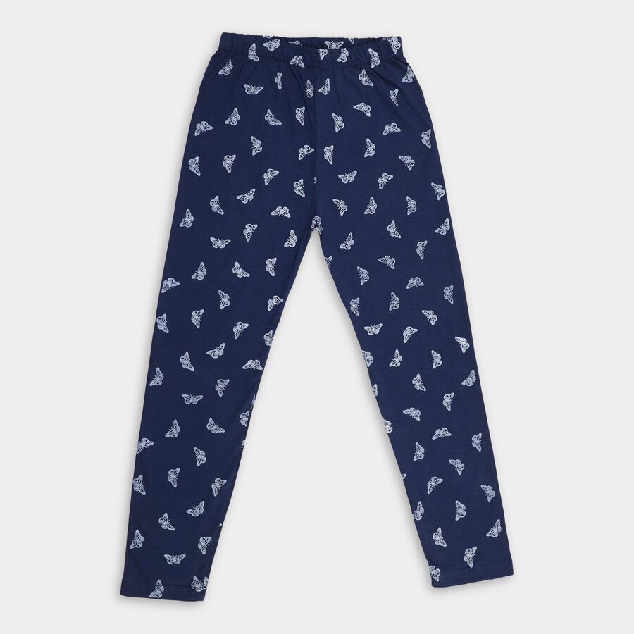 Girls' Pyjama , गहरा नीला, large image number null