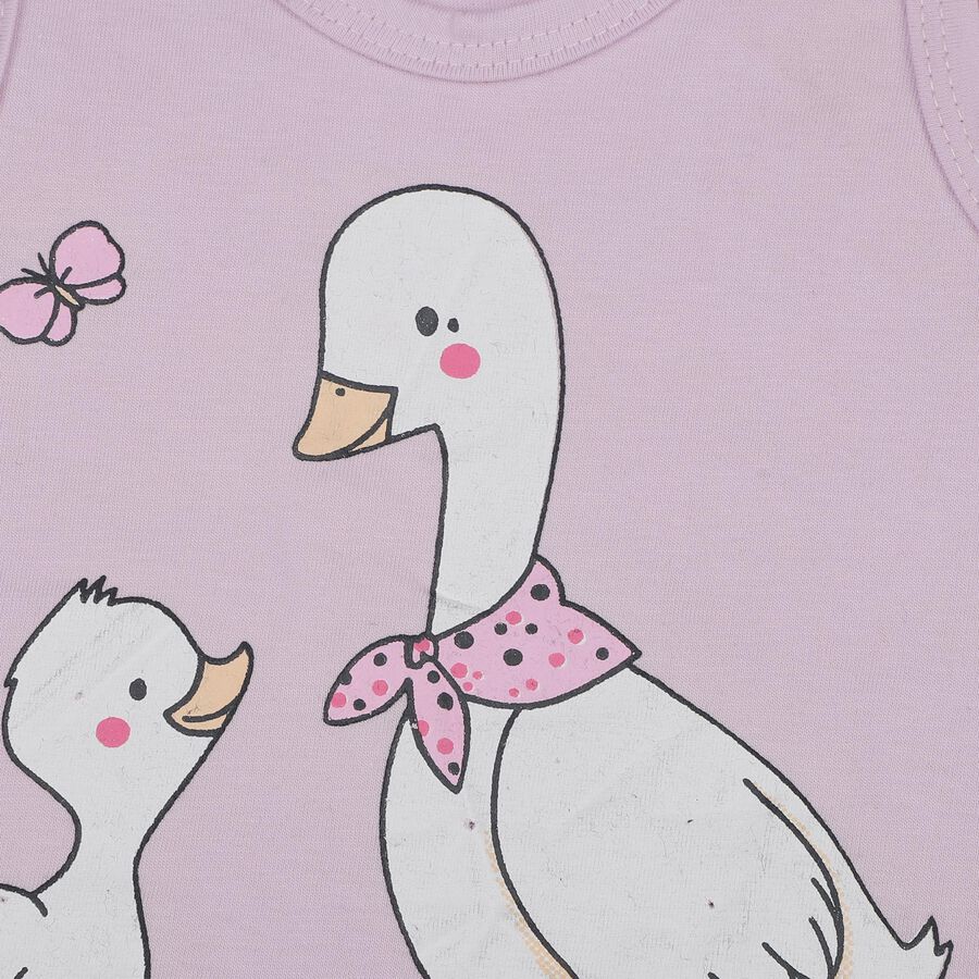 Infant Girl Pink Cotton Sleeveless Top and Shorts Set, Light Pink, large