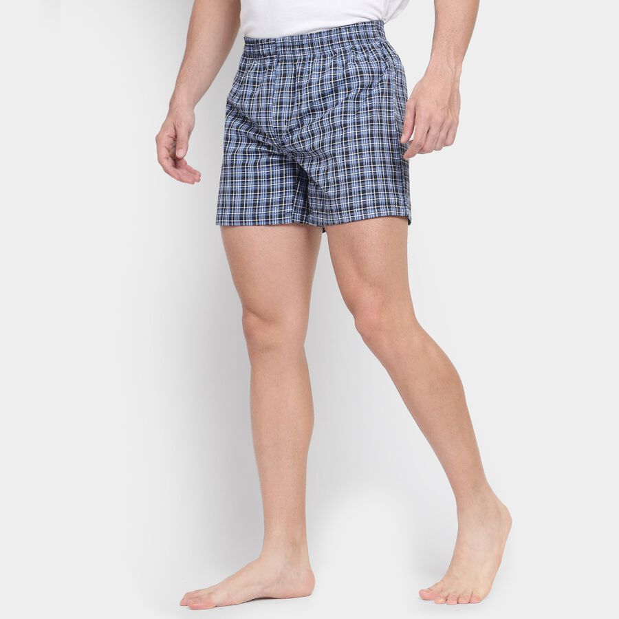 Men's Boxers, Navy Blue, large