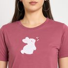Ladies' Round Neck T-Shirt, Pink, small image number null