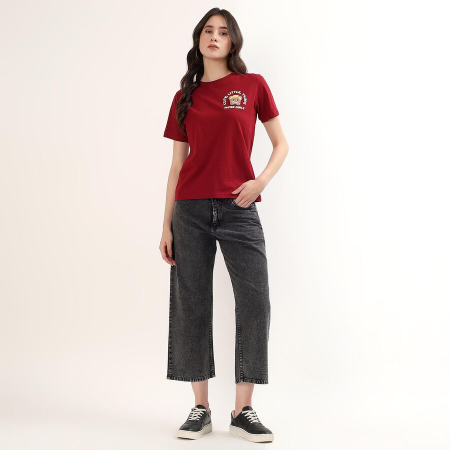 Women's Dark Grey Slim Fit Jeans, गहरा ग्रे, large