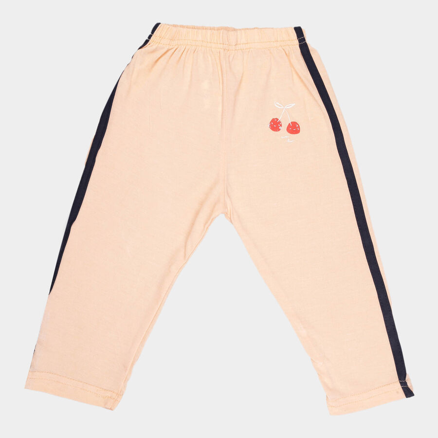 Infants Solid Pyjama, Peach, large image number null