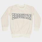 Boys Cream Crew Neck Casual Sweatshirt, ऑफ व्हाइट, small image number null