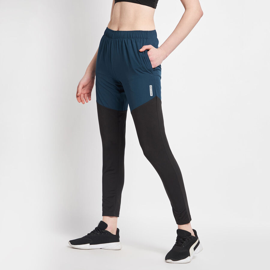 Cut & Sew Joggers, Mid Blue, large image number null
