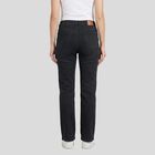 Women's Dark Grey Straight Fit Washed Jeans, Dark Grey, small