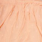 Infant Girls' 100% Cotton Frock , पीच, small image number null