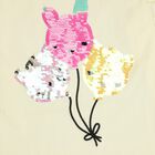 Girls' 100% Cotton T-Shirt, पीला, small image number null