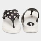 Womens Moulded Sliders, काला, small image number null