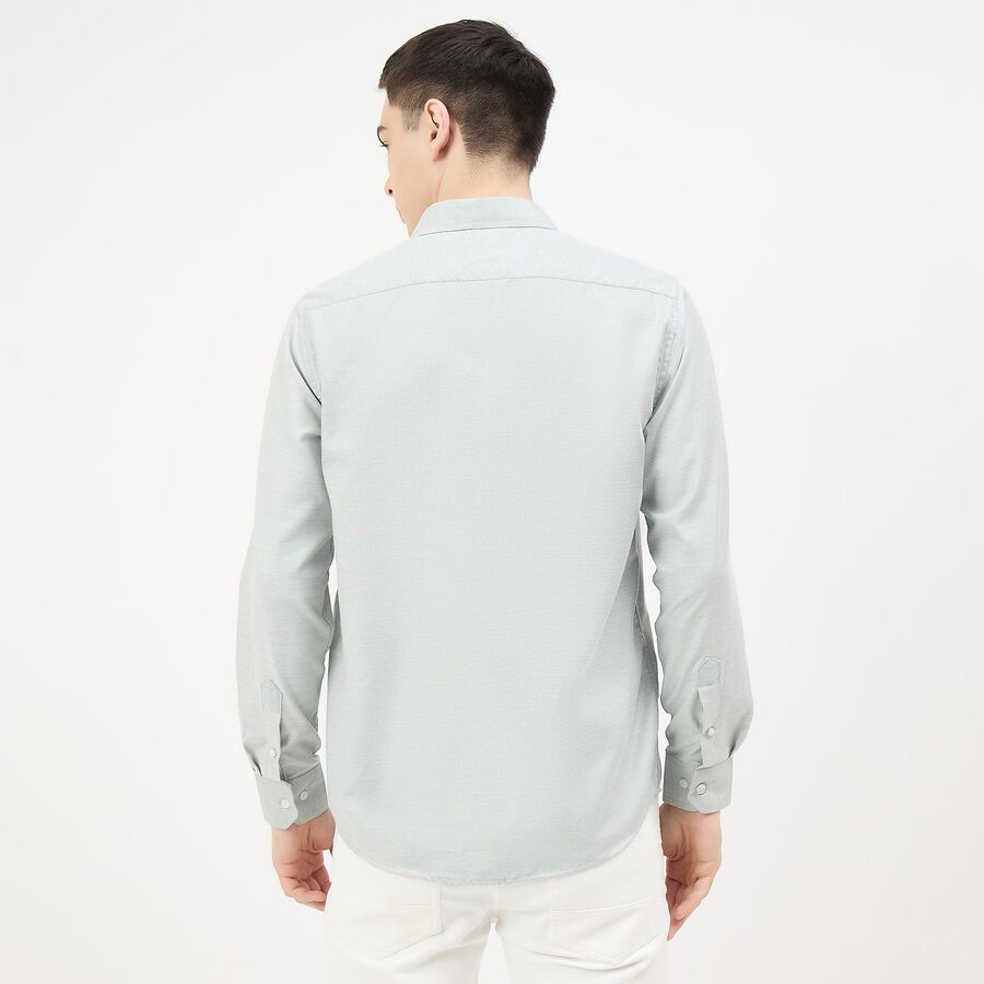 Men's Mint Spread Collar Classic Formal Shirt, Light Green, large