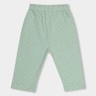 Infants' Light Sage Green And White Regular Fit Elasticated Pyjama, Light Green, small image number null