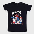 Boys Deep Midnight Navy Blue Cotton Crew Neck Casual T-Shirt, Navy Blue, small