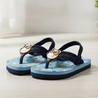 Kids Navy Blue Back Strap Flip-Flops, नेवी ब्लू, small