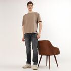 Men's Slim Fit Jeans, Light Grey, small