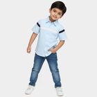 Boys' Casual Shirt, Light Blue, small