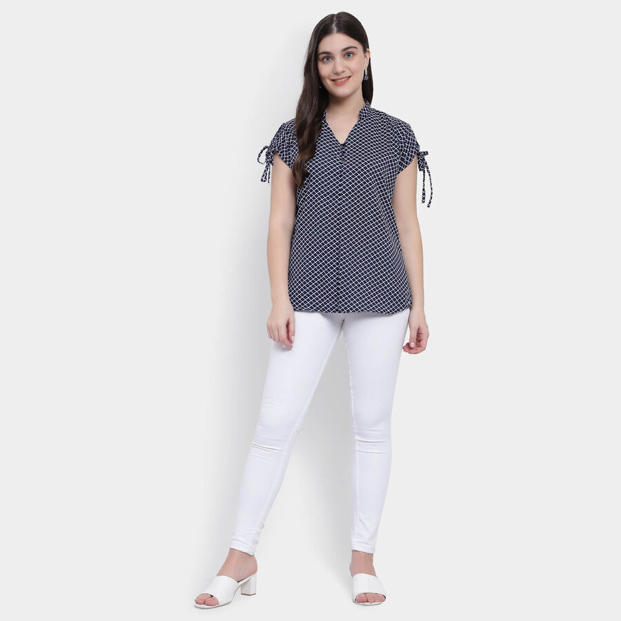 All Over Print Short Sleeve Shirt, नेवी ब्लू, large image number null