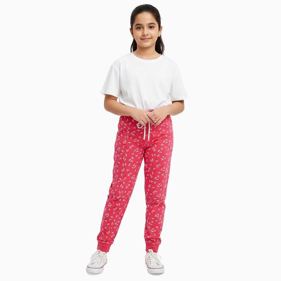 Girls' Pyjama, गुलाबी, large image number null