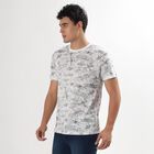 Men's 100% Cotton Round Neck Half Sleeves T-Shirt , White, small image number null
