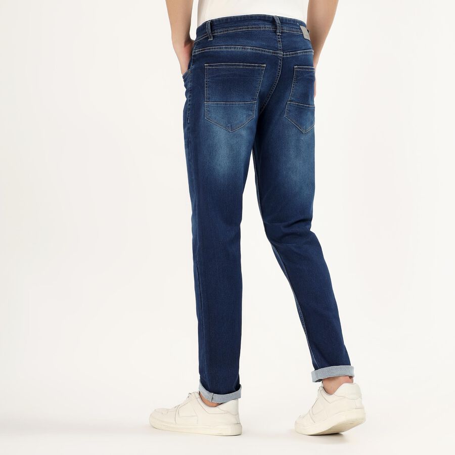 Men's Deep Indigo Slim Fit Jeans, Dark Blue, large image number null