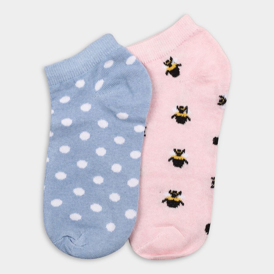 Girl's Socks (Pack of 2), Light Blue, large image number null