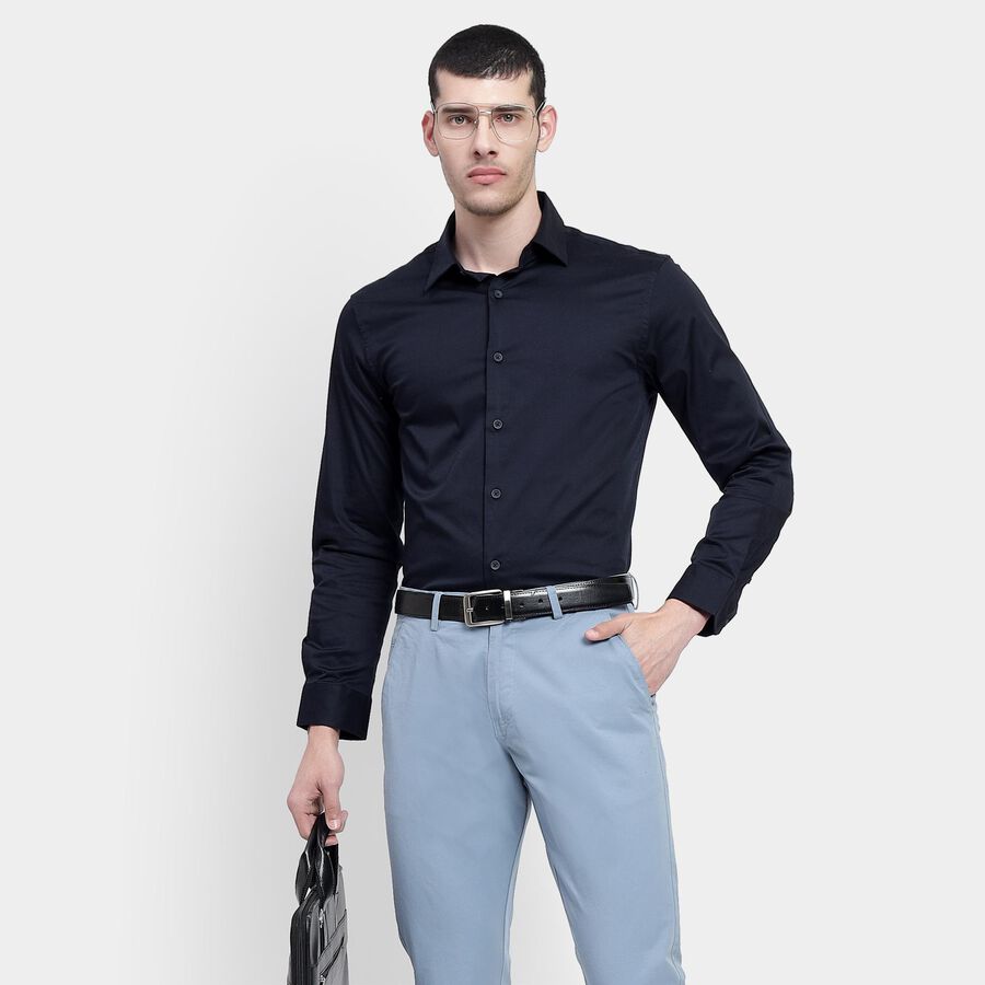 Men's Formal Shirt , नेवी ब्लू, large image number null