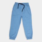 Boys' Cotton Trousers, मध्यम नीला, small image number null