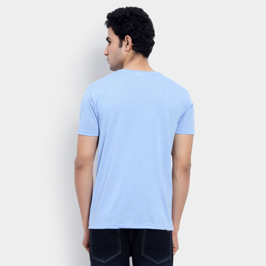 Round Neck T-Shirt, Sky Blue, large image number null