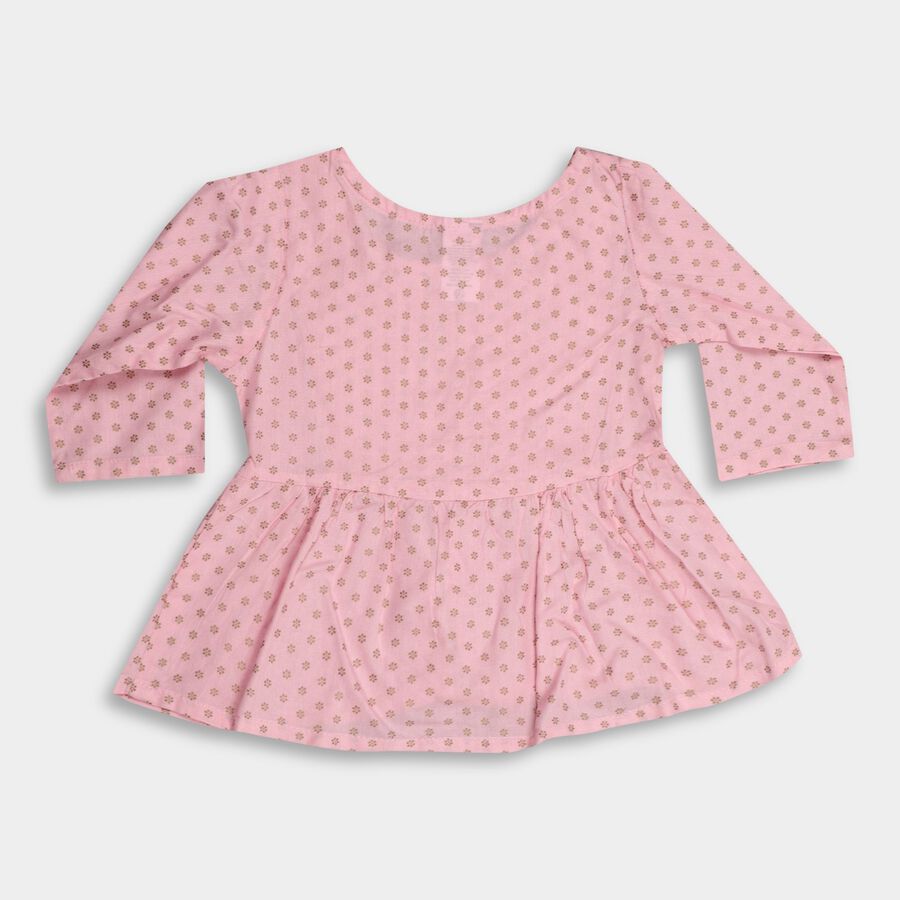 Girls' Blouse, Pink, large image number null