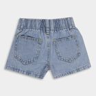 Girls' 100% Cotton Shorts, हल्का नीला, small image number null