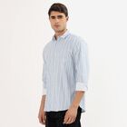 Men's Light Blue Cotton Classic Casual Shirt, Light Blue, small image number null