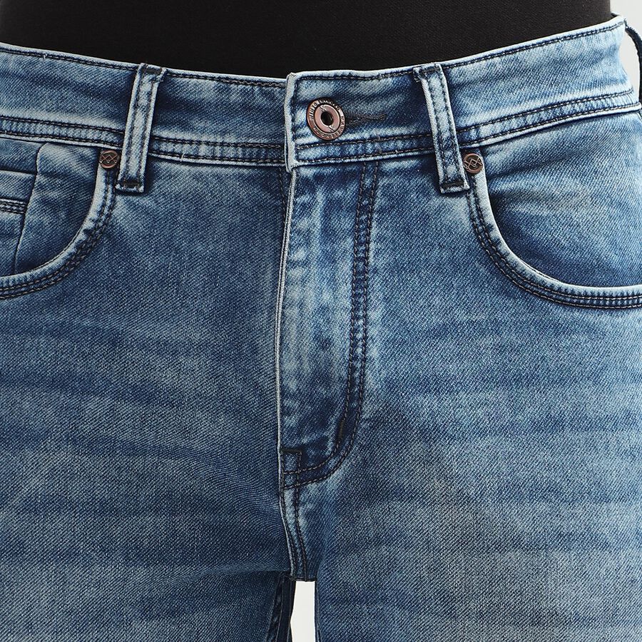 Men's Slim Fit Jeans, Mid Blue, large image number null