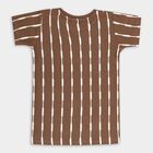 Boys' Half Sleeves T-Shirt, भूरा, small image number null