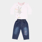 Infants Round Neck Hipster Set, White, small image number null
