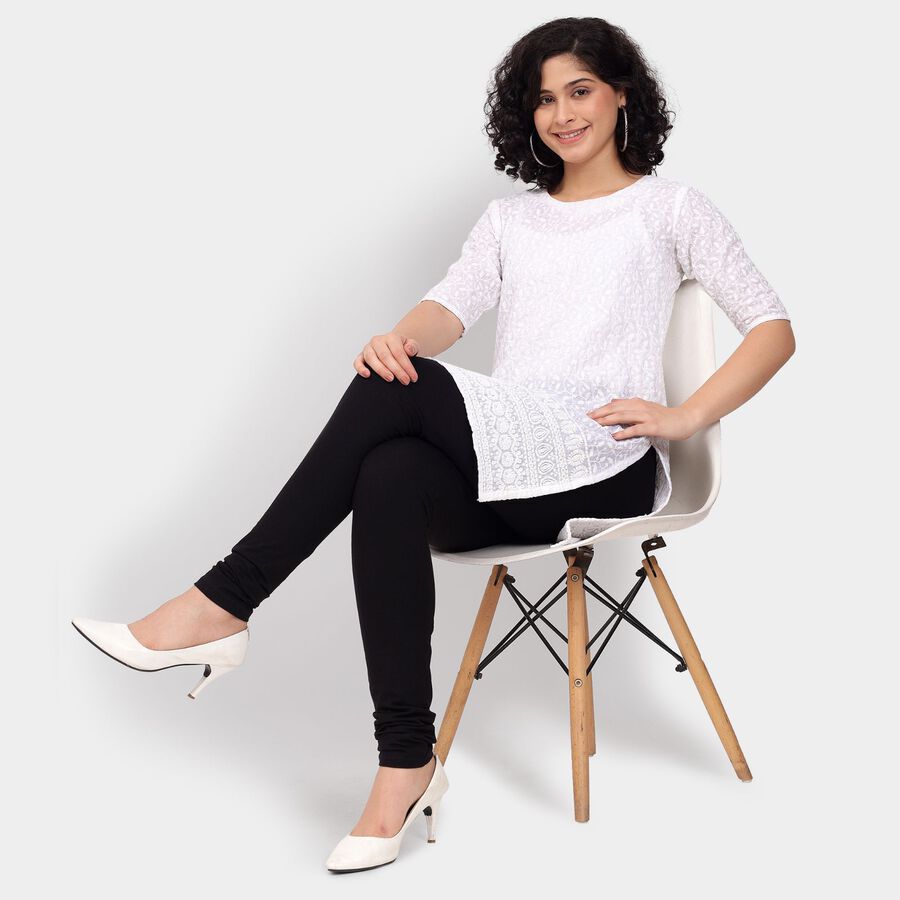 Ladies' Churidar, Black, large image number null