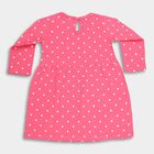 Infants' Bright Pink Polka Dot Ruffled Frock, Pink, small image number null