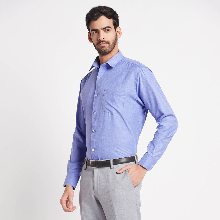 Solid Formal Shirt, Light Blue, large image number null