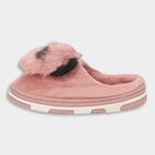 Kids Soft Dusty Pink Fur Slip-On Winter Slippers, गुलाबी, small image number null