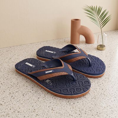 Men's Navy Blue Flip-Flops Slippers