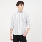 Men's Rich Eggshell White Classic Casual Shirt, White, small