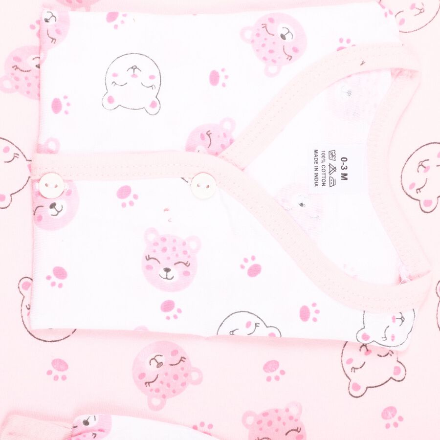 Infant's Cotton Gift Set, Pink, large image number null