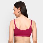 Ladies' 100% Cotton Bra , वाइन, small image number null