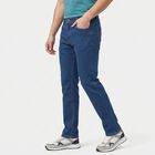 Men's Mid Blue Slim Fit Clean Wash Jeans, Mid Blue, small