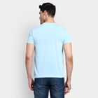 Men's Round Neck Half Sleeves T-Shirt, Sky Blue, small image number null