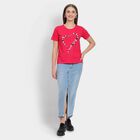 Ladies' Round Neck T-Shirt , रानी (फ्यूशिया), small image number null