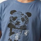 Boys Blue Crew Neck Regular Boys T-Shirt, Mid Blue, small