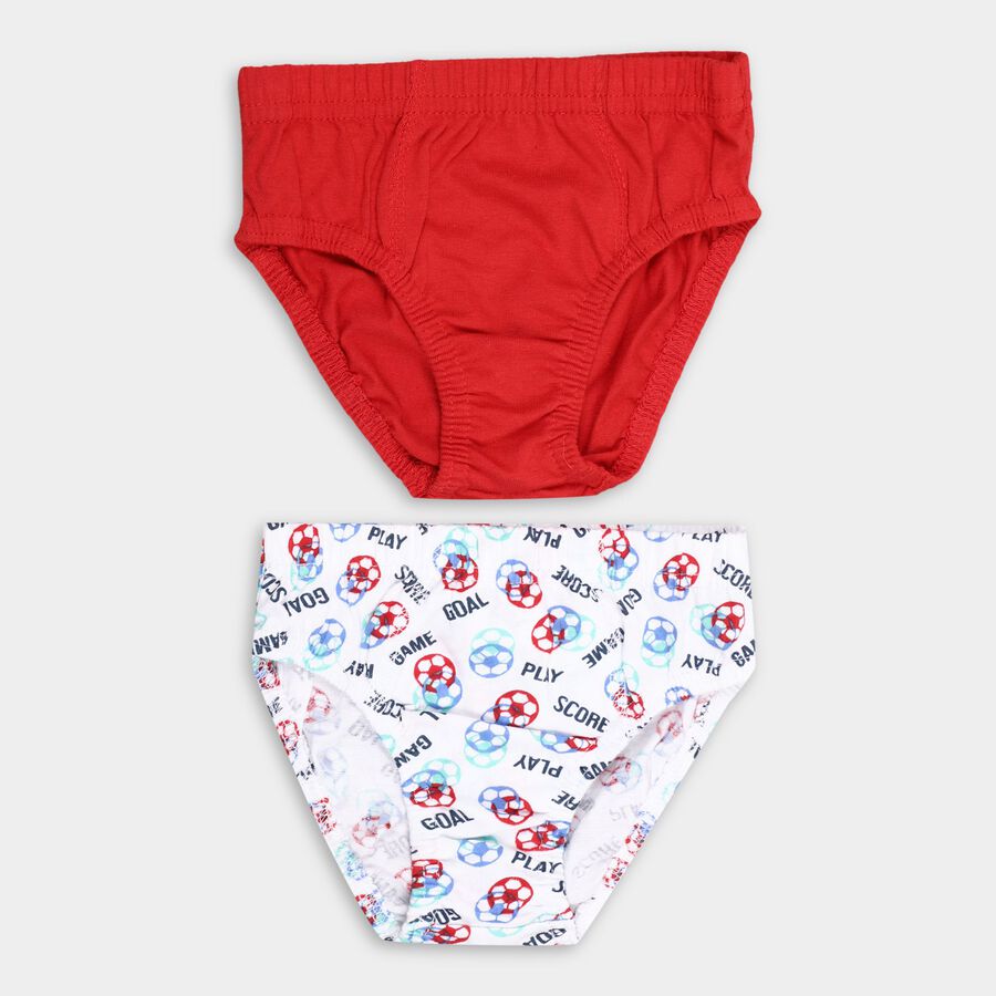 Boy's Cotton Briefs, सफ़ेद, large image number null